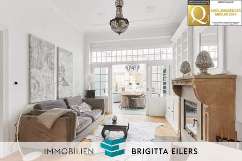 Bild 1 - Altbremer Haus mit vier Ebenen, typischen Stilelementen und privatem Garten in Bürgerparknähe