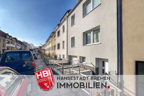 Außenfassade - Gröpelingen Saniertes Dreifamilienhaus mit Garage in zentraler Lage