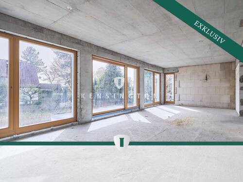 Gartenansicht - Barrierefreie Etagenwohnung mit Balkon