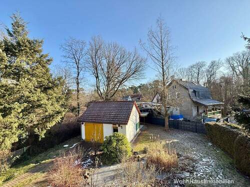 Blick auf das Grundstück - 4 Zimmer Einfamilienhaus in Eggersdorf