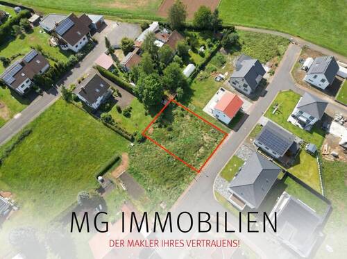 Drohnenaufnahme - MG - Keine Wartezeit: Grundstück mit Genehmigung & idealem Zuschnitt im Neubaugebiet Bechhofen