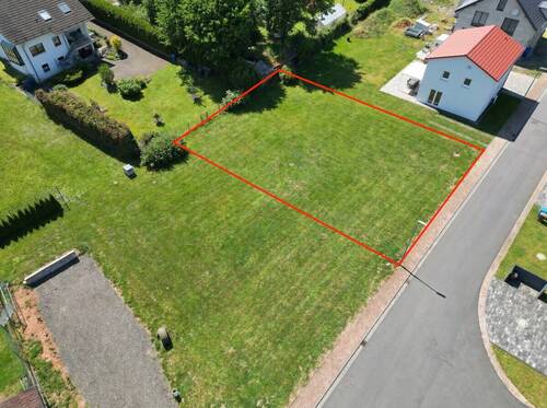 Drohnenansicht - Grundstück zum Kaufen in Bechhofen