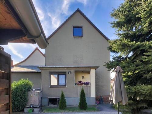 Ansicht Giebel - 4 Zimmer Einfamilienhaus in Schönwölkau