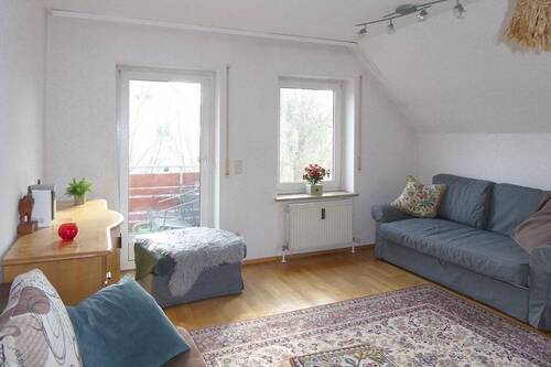 Wohnzimmer im Anbau (OG) - Mehrfamilienhaus, Wohnhaus mit 220,00 m² in Bayreuth zum Kaufen