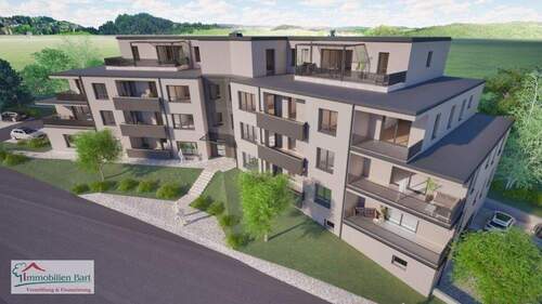 Seitenansicht - ZERF: STUDIOWOHNUNG MIT 37 M² - 145.684,00&nbsp;EUR Kaufpreis, ca.&nbsp; 37,80&nbsp;m&sup2;&nbsp;Wohnfl&auml;che