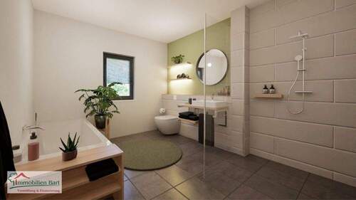 Beispiel_Badezimmer - Etagenwohnung mit 37,80 m&sup2; in Zerf zum Kaufen