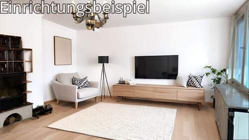Wohnzimmer mit Kamin - Beispiel - 