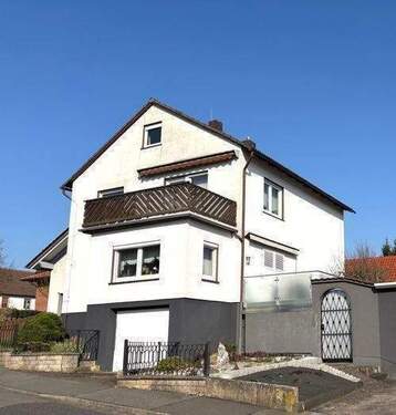 Außenansicht - Schönes Einfamilienhaus mit Garten, Cantus-Haltepunkt Niederhone in 4 Fußminuten erreichbar, in ruhiger Lage