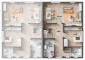 Grundriss-Doppelhaus-Behringen-116-Erdgeschoss-mit - 