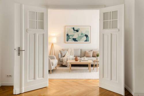 Wohnzimmer (KI generiert) - Wohnen in der City West - Stilvoll saniert & bezugsfrei!