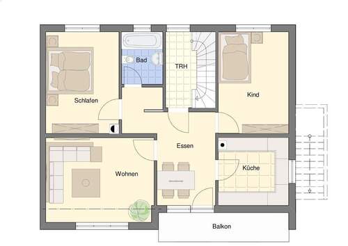 Obergeschoss zur Orientierung - 