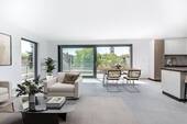 Online - AIGNER - Erstklassiges Penthouse in elegantem Stadthaus mit Traumterrasse und Blick ins Grüne