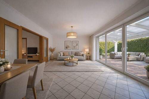 200-8699_Wohn-Esszimmer_gestaged - Doppelhaushälfte mit 101,40 m&sup2; in Elmshorn zum Kaufen