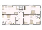 Grundriss Haus B Erdgeschoss - 