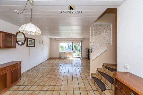 Wohnzimmer - Reihenmittelhaus mit 84,40 m² in Kronau zum Kaufen