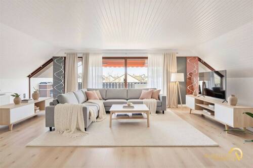 Wohnzimmer - (KI generiert) - 6 Zimmer Etagenwohnung zum Kaufen in Adelsdorf