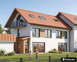 Ansicht Süd West - Reihenendhaus in Oberhaching - provisionsfrei