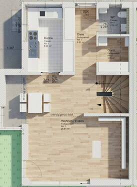 EG - 6 Zimmer Reihenendhaus in Oberhaching