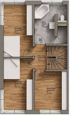 OG - Reihenendhaus mit 158,00 m&sup2; in Oberhaching zum Kaufen