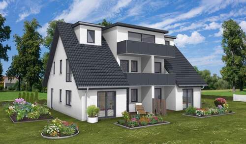 Außenansicht 1.jpg - +++PREISSENKUNG+++NEUBAUPROJEKT+++Exklusive Eigentumswohnung im Dachgeschoss mit Balkon im Ostseebad Zingst