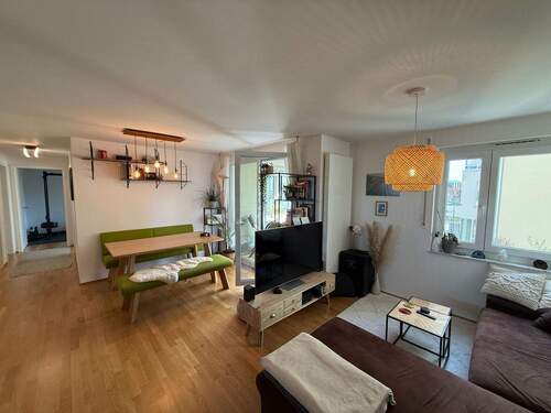 Wohnbereich - Etagenwohnung mit 83,00 m&sup2; in Wangen im Allgäu zum Kaufen