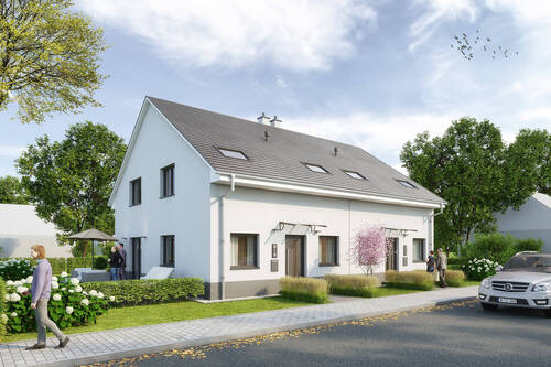 Hauseingang - Direkte Feldlage, käuferprovisionsfrei, Neubau, Luftwärmepumpe, was will man mehr?