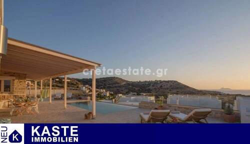 Titel - Charmantes Steinhaus mit Meerblick in Pitsidia, Kreta - 170 m² Wohnfläche auf großem Grundstück