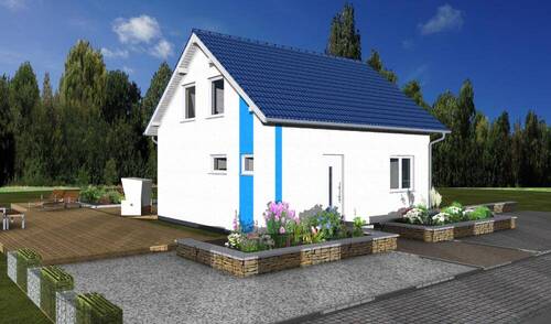 Bild 1 - schönes Grundstück mit kleinem Familienhaus