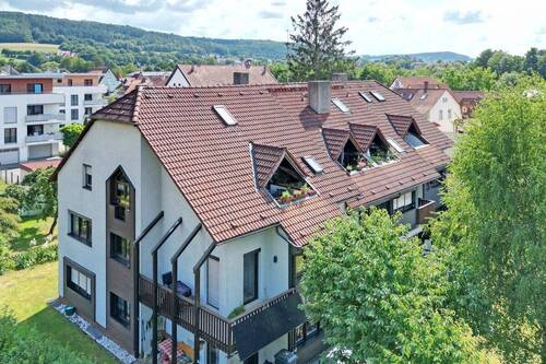 Luftbild - Etagenwohnung mit 90,20 m² in Kronach zum Kaufen
