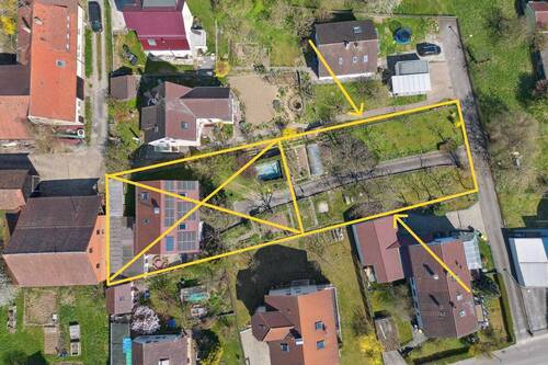 Drohnenaufnahme - Grundstück zum Kaufen in Sachsenheim / Kleinsachsenheim
