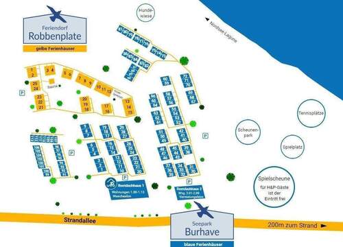 Lageplan Seepark Burhave - 