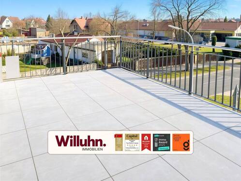 Große Terrasse - Neubau-Maisonette mit schönem Balkon l TG-Stellplatz inkl. l Luft-Wasser-Wärmepumpe A+