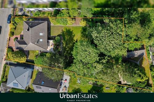 Übersicht Grundstück - Grundstück mit positiven Vorbescheid für 6 Wohneinheiten