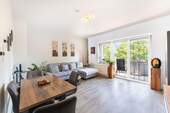 Wohnzimmer - Provisions- und bezugsfrei! 3-Zimmer-Wohnung mit Südbalkon in Nürnberg, Großr. b. Schweinau