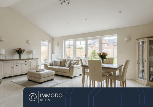 Wohnzimmer - ?? Moderner Bungalow - 4Zi, 120qm mit schönem Garten und 602qm Garten