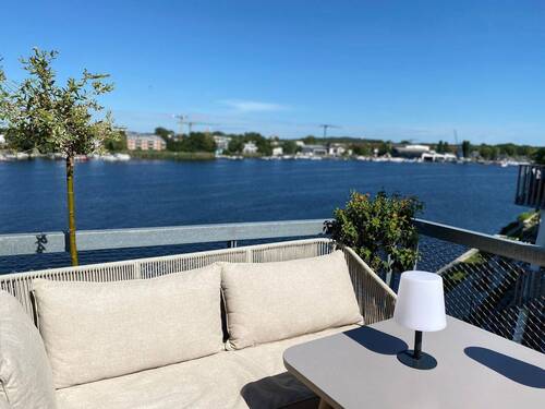 Ausblick vom Balkon - Exklusive Wasserlage an der Dahme - Courtagefrei