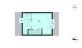 Grundriss 2. Obergeschoss vom Reihenhaus 002 - 