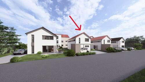Bild 1 - Modernes Massivhaus technikfertig in KfW 40 Bauweise von Hauser Massivbau in Vöhingen