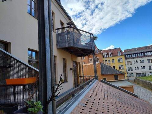 Blick auf den Balkon - 