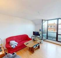 Grundsolide, langfristig vermietete 2-Zimmer-Eigentumswohnung mit Stellplatz, Loggia + Einbauküche - Aachen