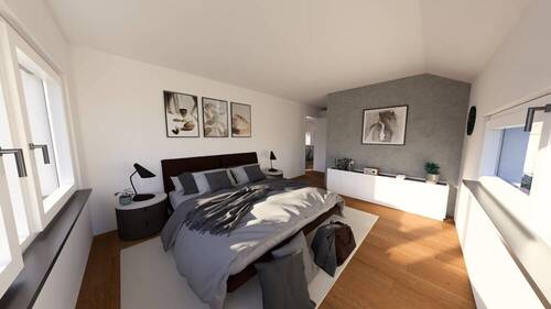 PP 1 EG Schlafzimmer - Einfamilienhaus mit 134,40 m² in Vöhringen zum Kaufen