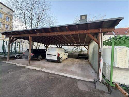 Dreifach-Carport aus Holz - 