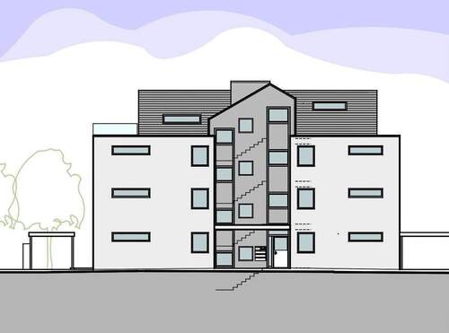 Ansicht - Neubauprojekt in TOP-Wohnlage - 3 ½ - Zimmer-Wohnung im 2. OG mit Balkon