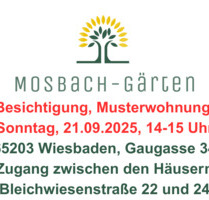 3 Zimmer-Wohnung mit eigenem Garten, Einbauküche und Tiefgaragenstellplatz - Wiesbaden Biebrich