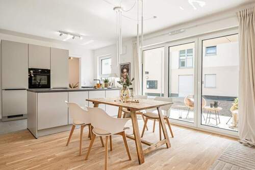 Wohnzimmer_Musterwohnung - 3 Zimmer Etagenwohnung zum Kaufen in Wiesbaden