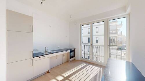 Offene Einbauküche 1 (barrierefrei) - Etagenwohnung mit 77,00 m² in Berlin zum Kaufen