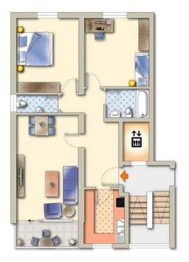 3 Zi.-ETW Waldbr. Mannh.-Str.53 - 