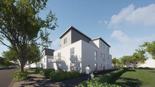 Visualisierung - ++NEUBAU++ Energiesparend 2 ZKB mit großer Terrasse und Garten
