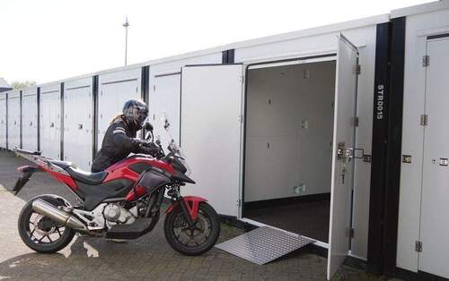 Motorrad Garage Blu Sky Lager - 