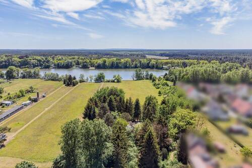 Blick zum See - Sehr großes Wassergrundstück in Grünheide am Bauernsee mit Baugenehmigung nahe Berlin